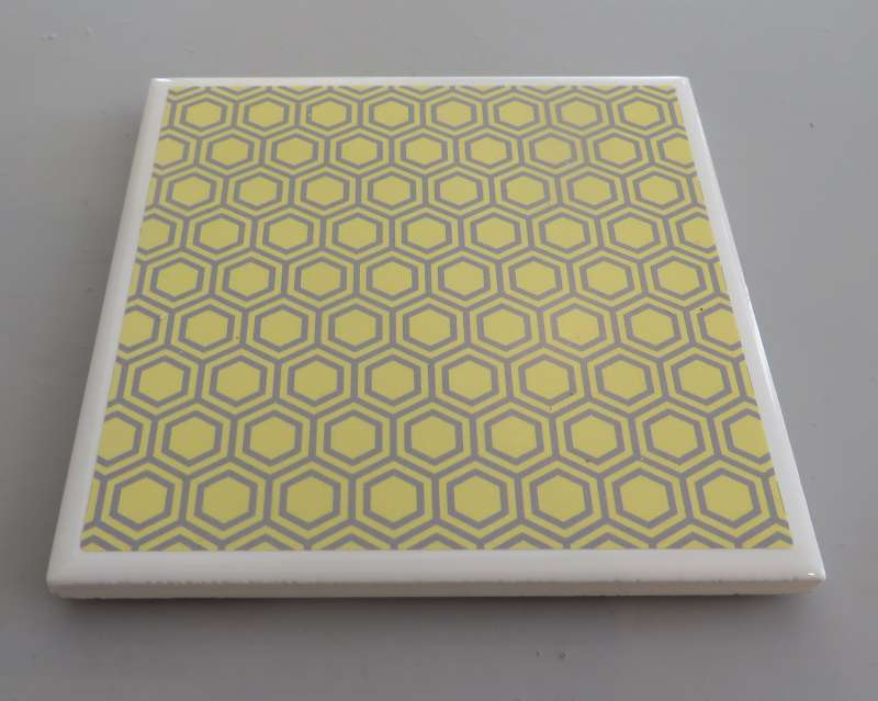 Honeycomb Yellow Coaster - sold out